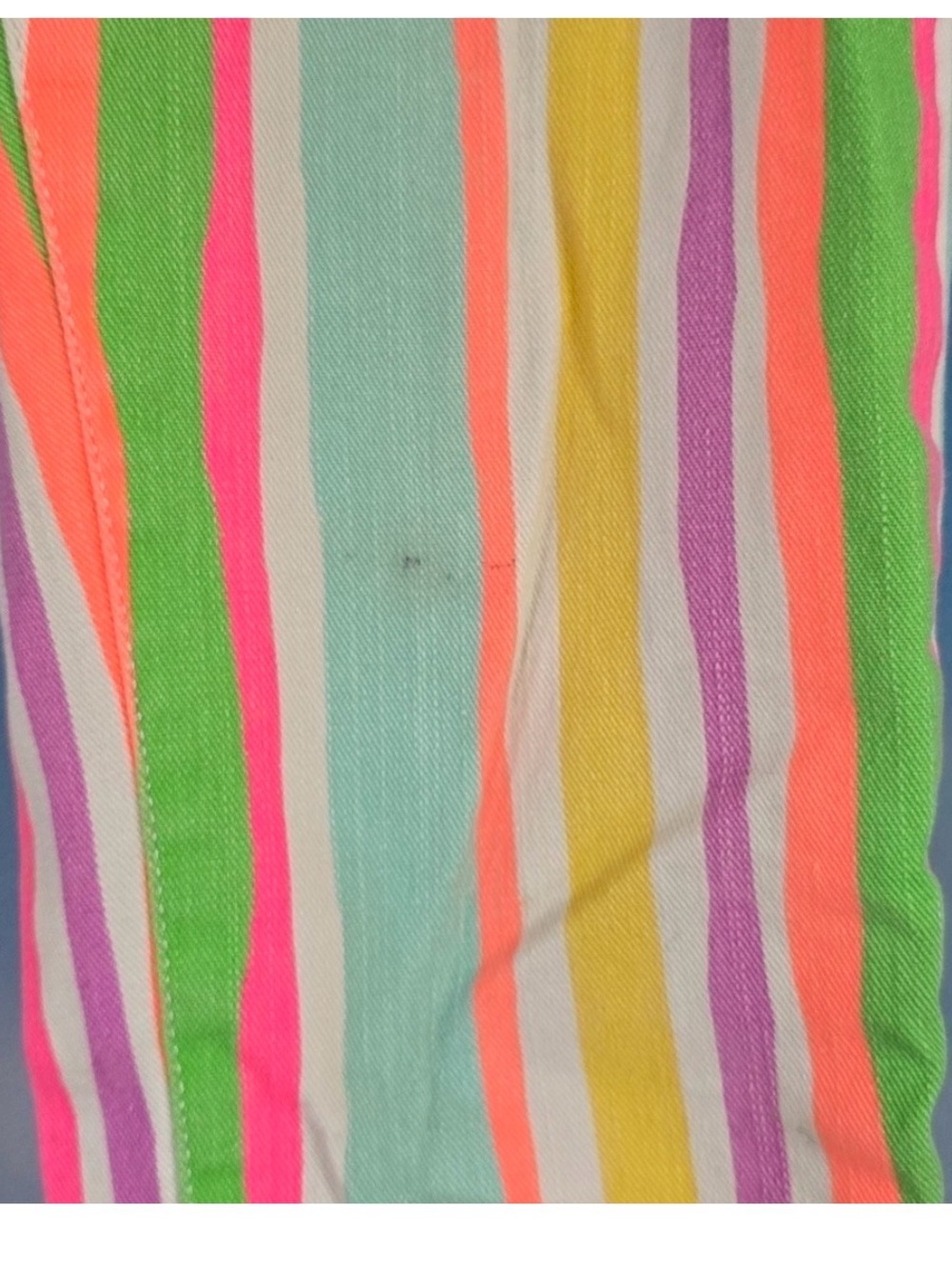 Lilly Pulitzer | Worth Skinny Mini Spicy Striped Cropped Denim Jeans